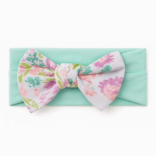 Βρεφική Κορδέλα με Φλοράλ Φιόγκο Veraman bow floral 8184